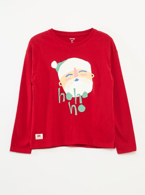 Camiseta de Navidad corte holgado en punto de algodón - Kiabi