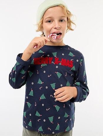 Camiseta navideña de manga larga