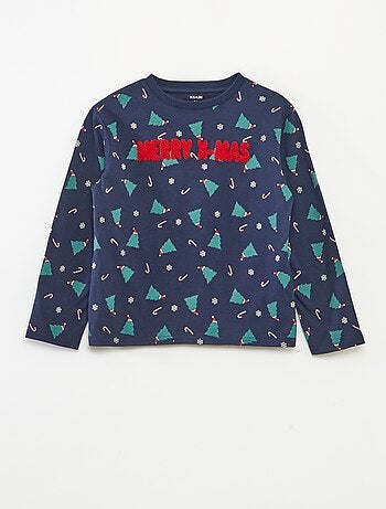 Camiseta navideña de manga larga