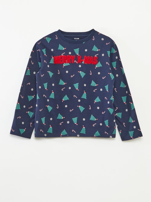 Camiseta de Navidad de manga larga - Kiabi