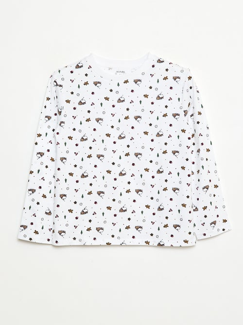 Camiseta de Navidad de manga larga - Kiabi