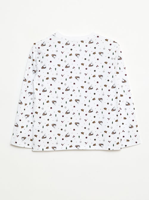 Camiseta de Navidad de manga larga - Kiabi