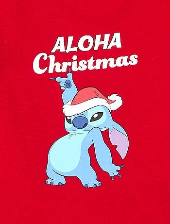 Camiseta de Navidad de manga larga 'Disney' 'Stitch'
