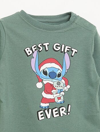 Camiseta de Navidad de manga larga 'Disney' 'Stitch'