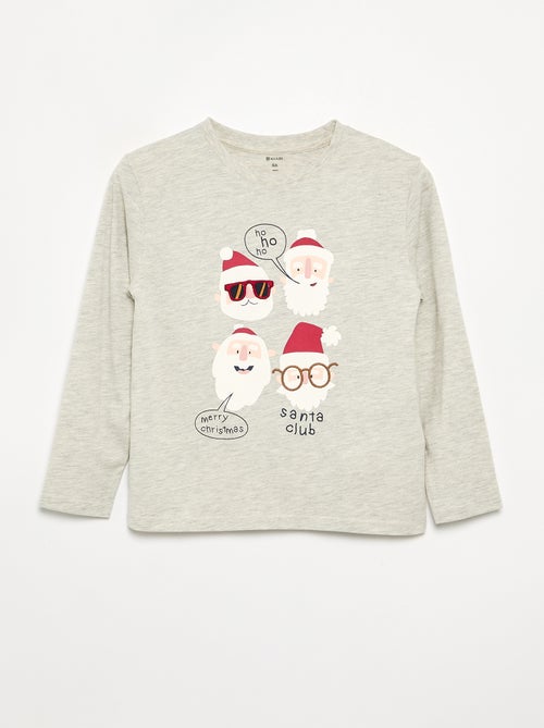 Camiseta de Navidad de manga larga - Kiabi