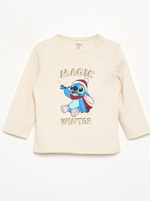 Camiseta de Navidad de manga larga "Stitch" - Kiabi