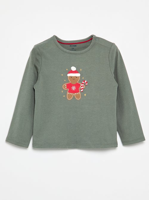 Camiseta de Navidad de manga larga - Kiabi