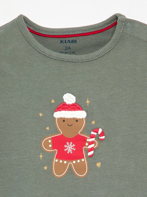 Camiseta de Navidad de manga larga - Kiabi