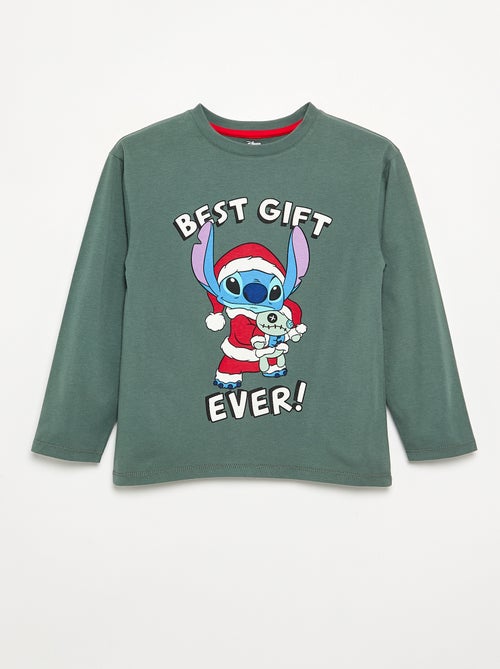 Camiseta de Navidad "Disney" "Stitch" de manga larga - Kiabi