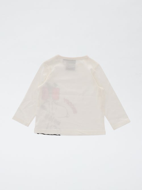 Camiseta de Navidad estampada 'Snoopy' de algodón - Kiabi