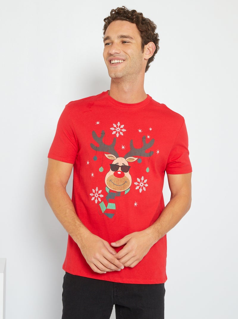 Camiseta de Navidad ROJO - Kiabi