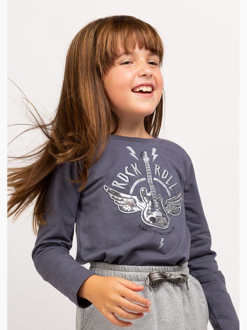 Camiseta de Niña en Morado - Kiabi