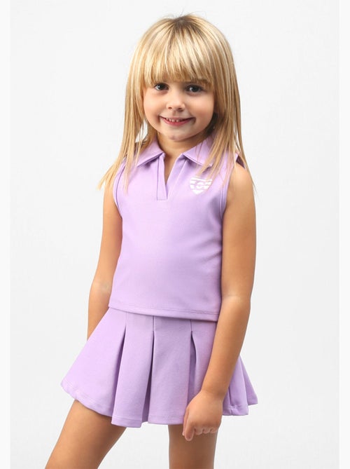 Camiseta de niña polo en malva - Kiabi Camiseta de niña polo en malva - Kiabi