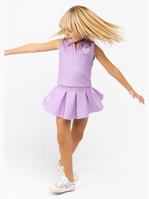 Camiseta de niña polo en malva - Kiabi Camiseta de niña polo en malva - Kiabi