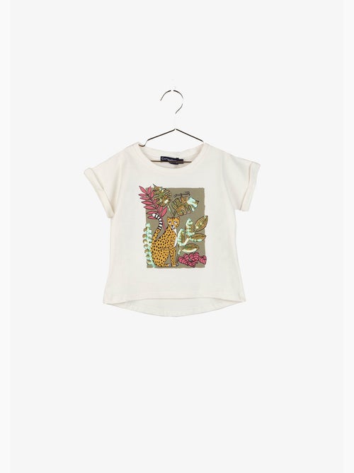 Camiseta de Niña Selva Lentejuelas - Kiabi Camiseta de Niña Selva Lentejuelas - Kiabi