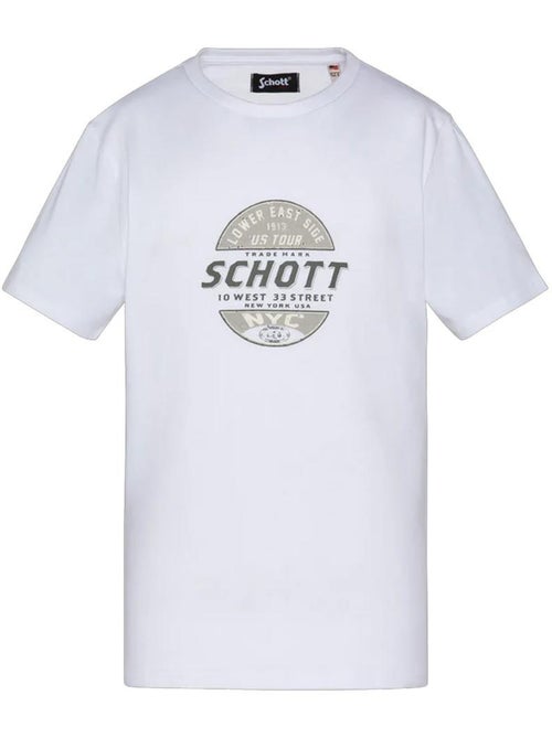 Camiseta de Niño con Estampado Schott - Talla 10A - Kiabi Camiseta de Niño con Estampado Schott - Talla 10A - Kiabi