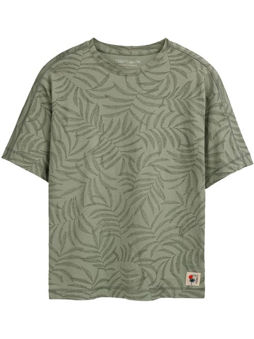 Camiseta de Niño Teddy Smith con Estampado de Hojas - Kiabi Camiseta de Niño Teddy Smith con Estampado de Hojas - Kiabi