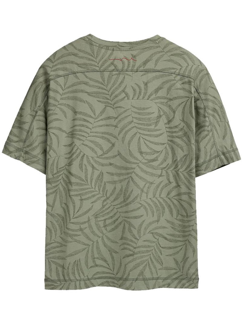 Camiseta de Niño Teddy Smith con Estampado de Hojas Verde - Kiabi
