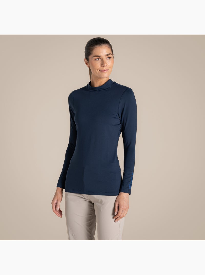 Camiseta de nosilife de manga larga golf para mujer - craghoppers Azul marino - Kiabi