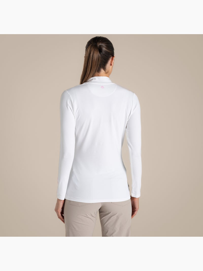 Camiseta de nosilife de manga larga golf para mujer - craghoppers Blanco - Kiabi