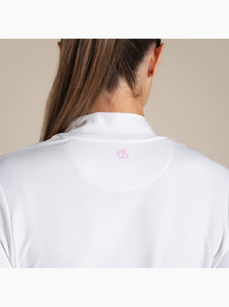 Camiseta de nosilife de manga larga golf para mujer - craghoppers Blanco - Kiabi