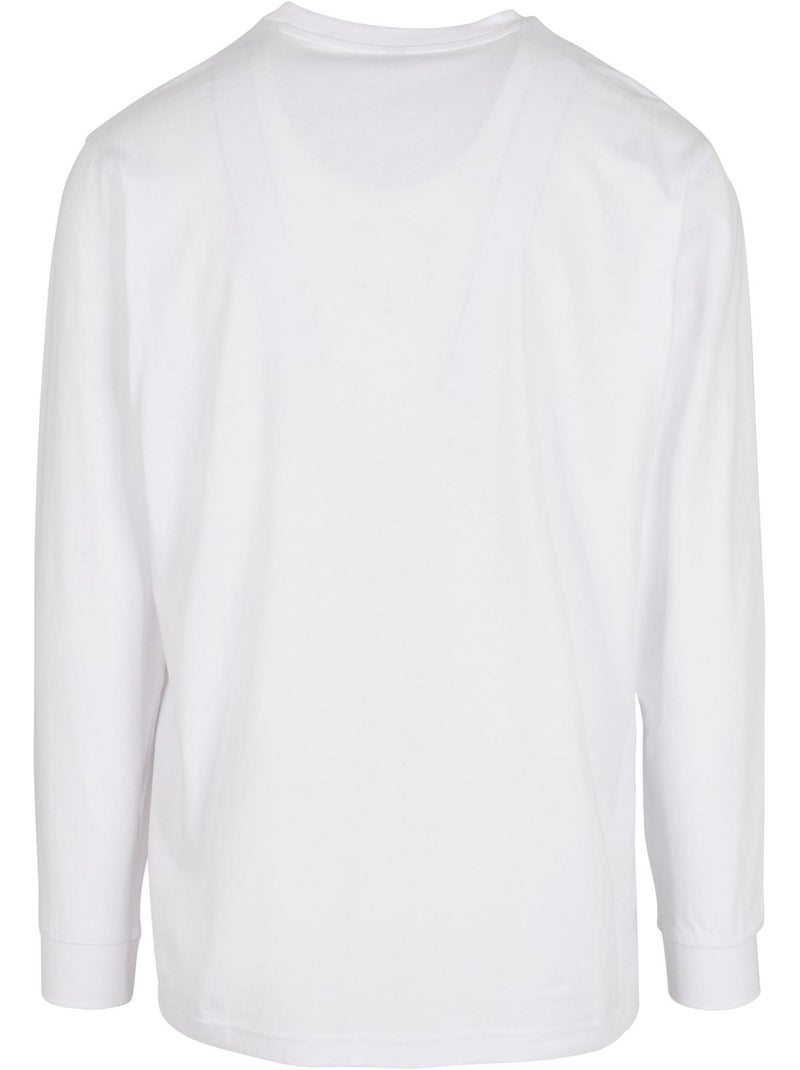Camiseta de orgánica de manga larga para hombre - build your brand Blanco - Kiabi