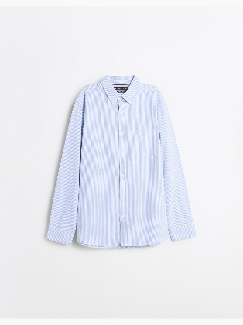 Camiseta de oxford, mo fashion Azul - Kiabi
