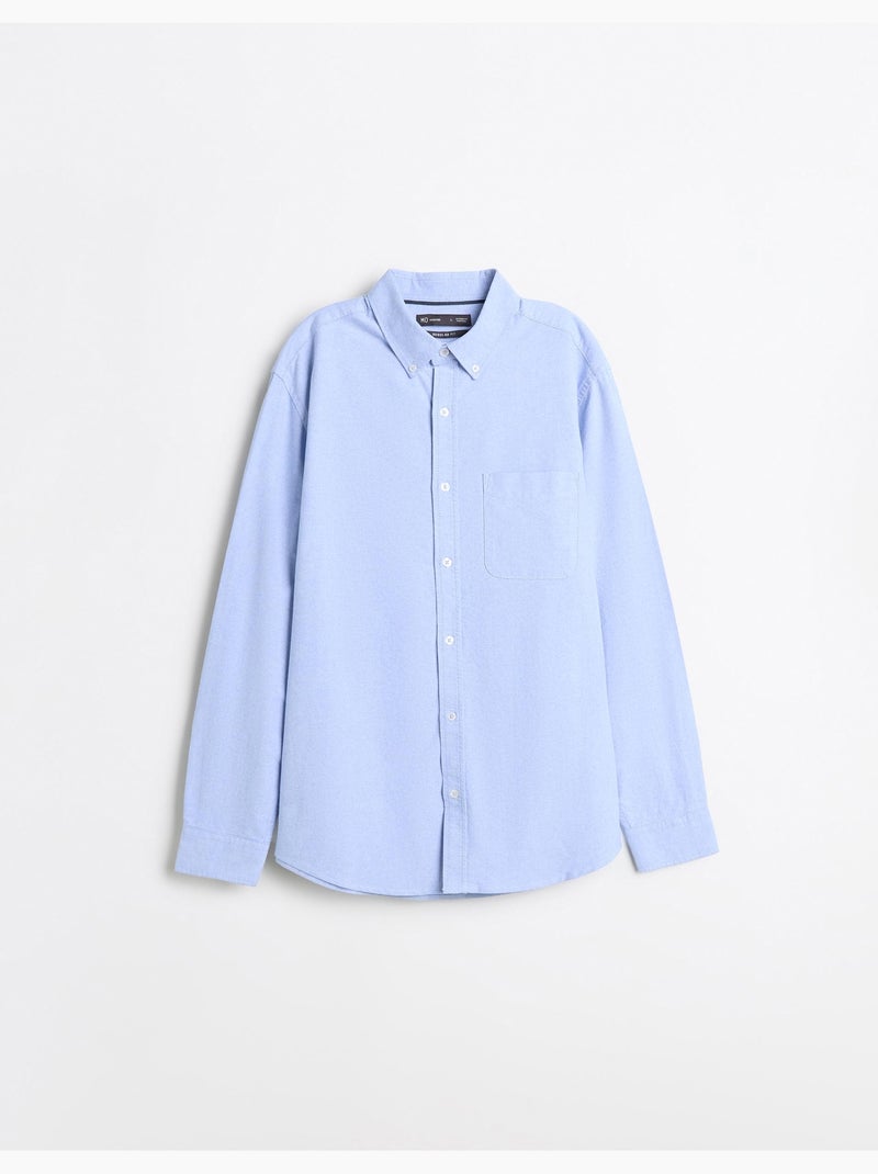 Camiseta de oxford, mo fashion Azul - Kiabi
