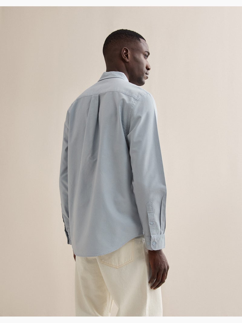 Camiseta de Oxford, MO Fashion Azul - Kiabi