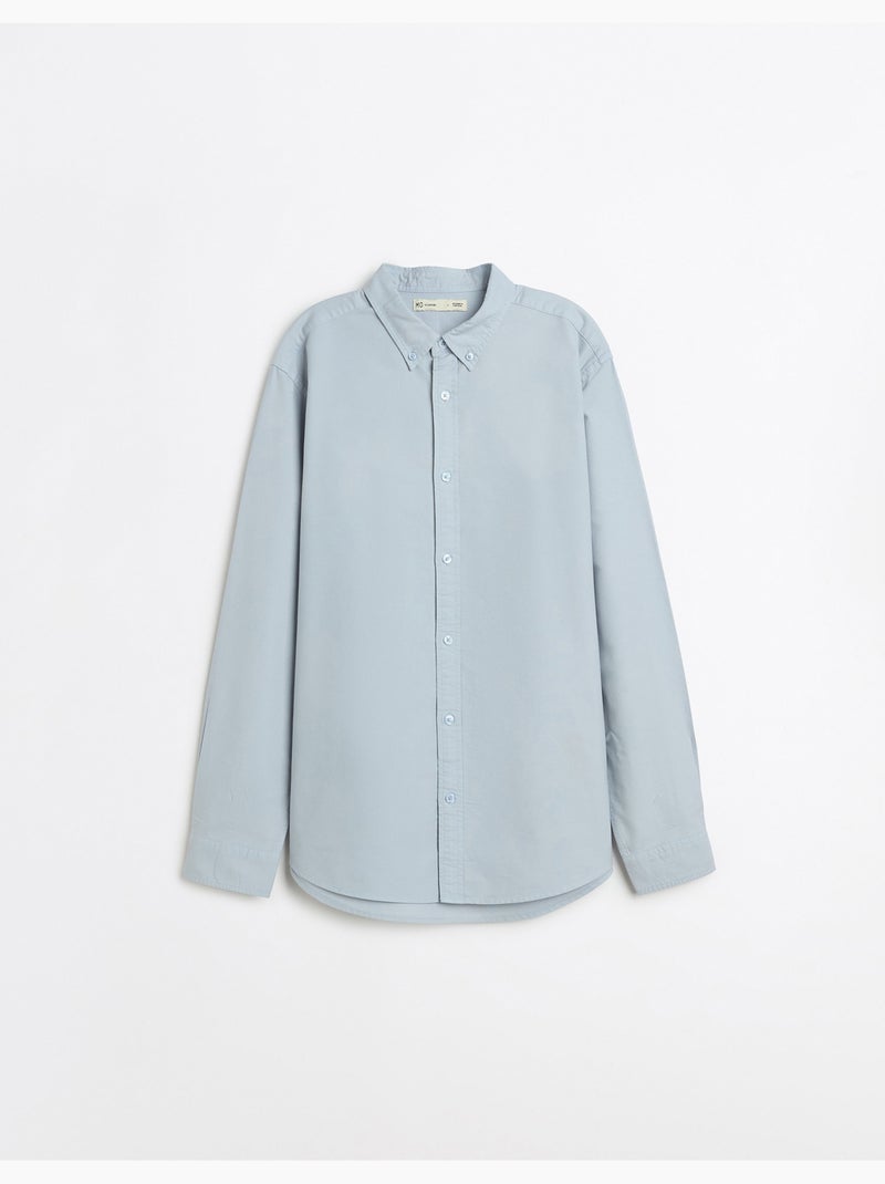 Camiseta de Oxford, MO Fashion Azul - Kiabi