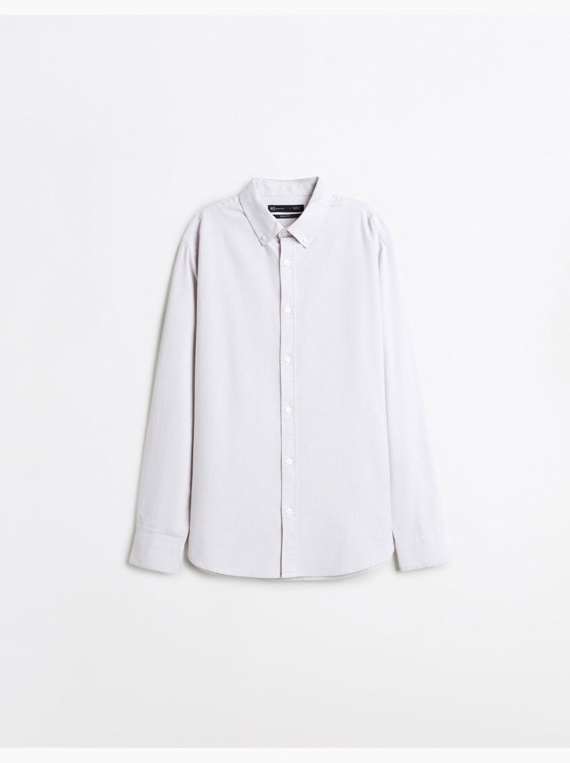 Camiseta de oxford, mo fashion Beige - Kiabi