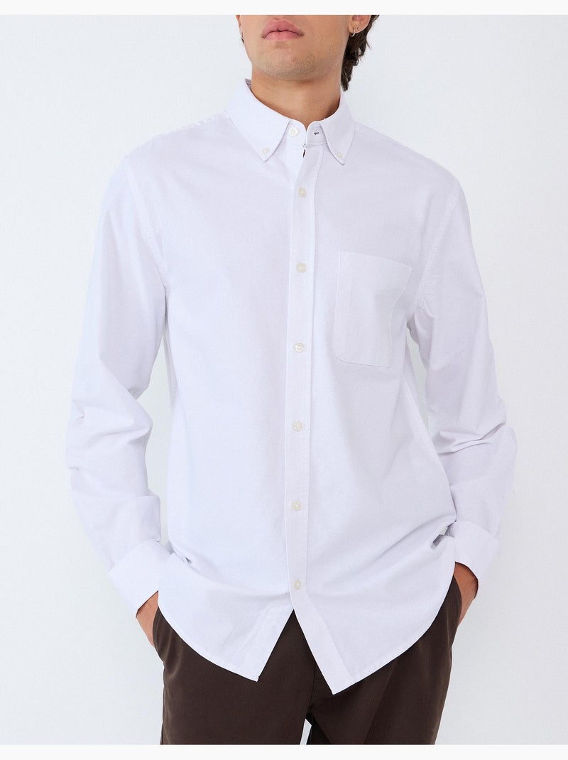 Camiseta de oxford, mo fashion Blanco - Kiabi
