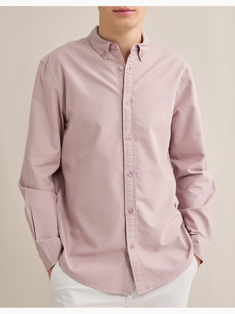 Camiseta de Oxford, MO Fashion Violeta - Kiabi