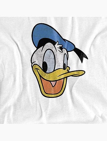 Camiseta de pato donald cara vintage para hombre - disney
