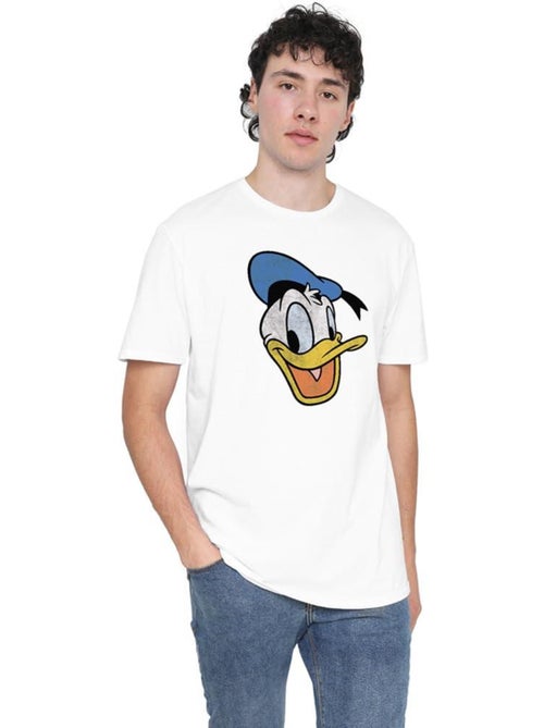 Camiseta de pato donald cara vintage para hombre - disney - Kiabi