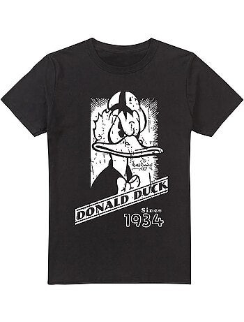 Camiseta de pato donald retrato mono para hombre - disney
