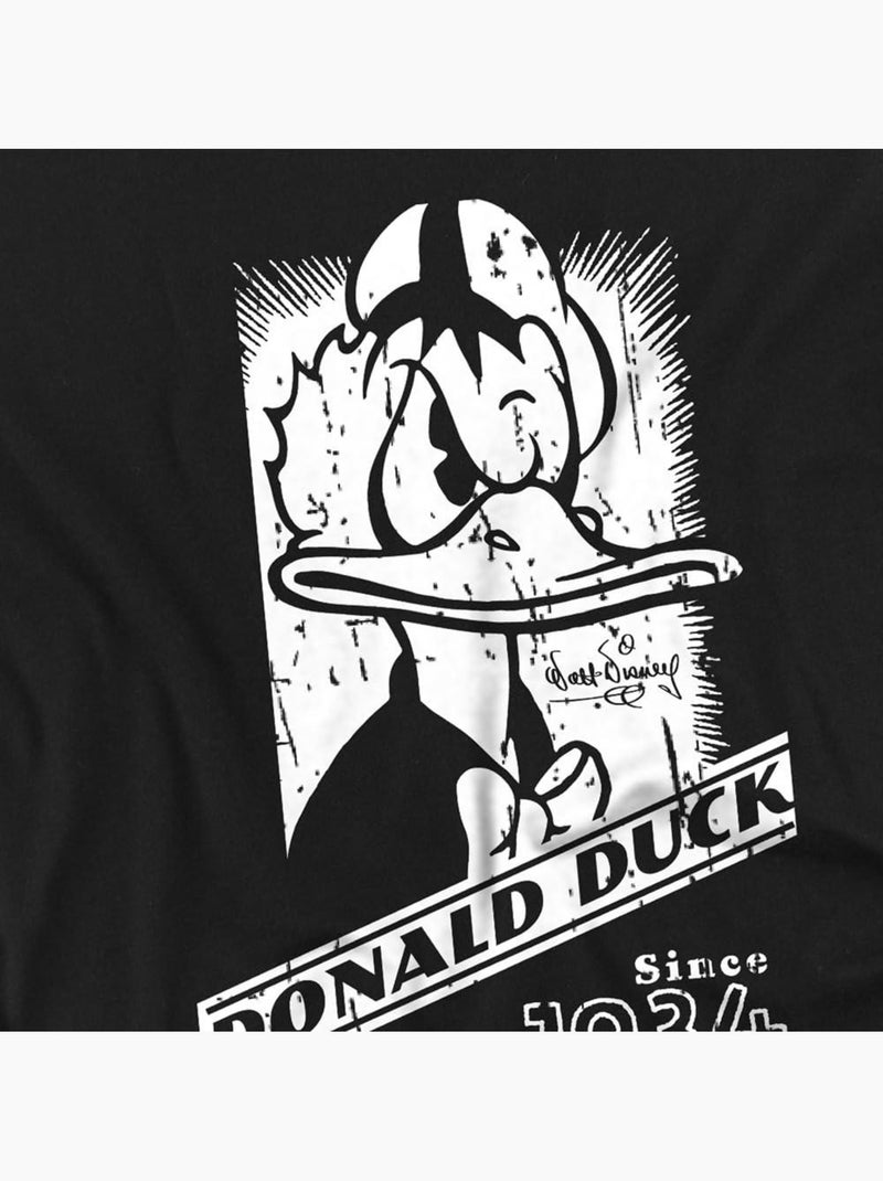 Camiseta de pato donald retrato mono para hombre - disney Negro - Kiabi