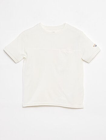 Camiseta de piqué de algodón