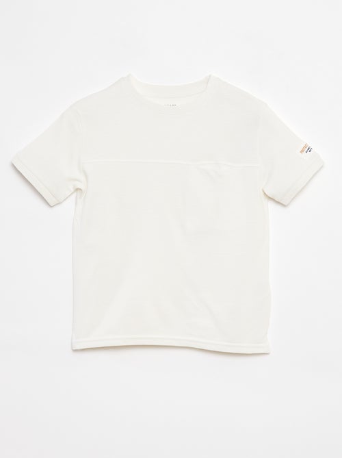 Camiseta de piqué de algodón - Kiabi