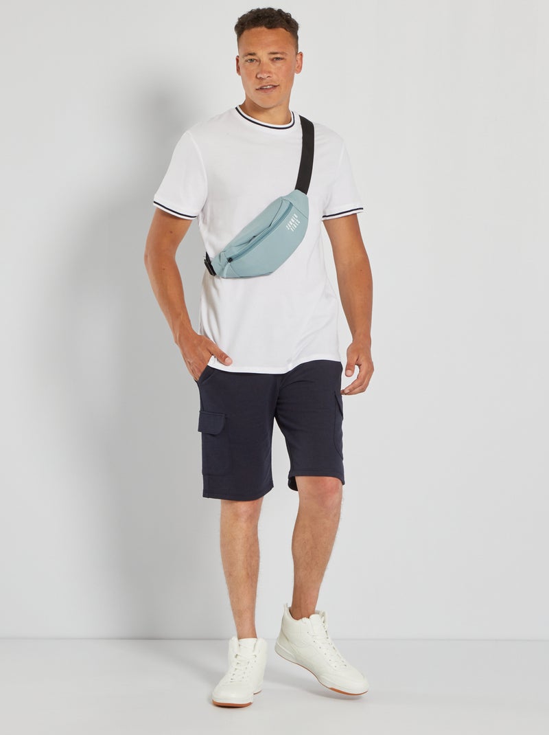 Camiseta de piqué de algodón Blanco - Kiabi