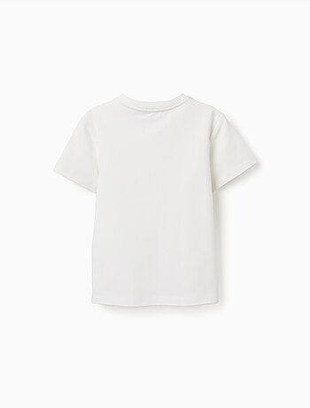 Camiseta de piqué de algodón con bolsillo