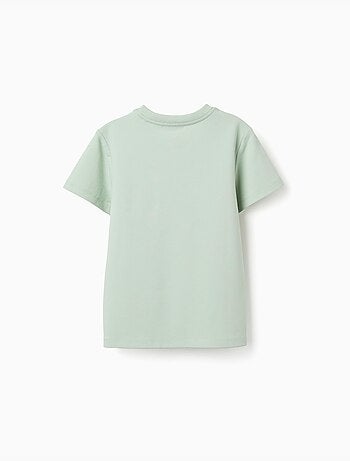 Camiseta de piqué de algodón con bolsillo