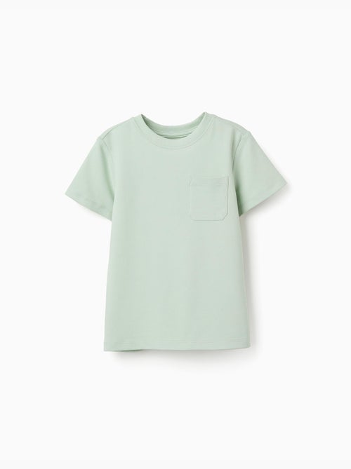 Camiseta de piqué de algodón con bolsillo - Kiabi