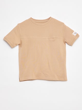 Camiseta de piqué de algodón
