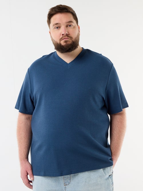 Camiseta de piqué de manga corta - Kiabi