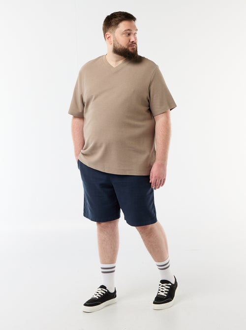 Camiseta de piqué de manga corta - Kiabi