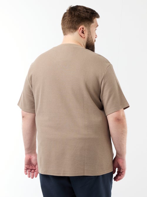 Camiseta de piqué de manga corta - Kiabi