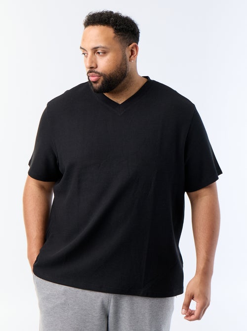 Camiseta de piqué de manga corta - Kiabi