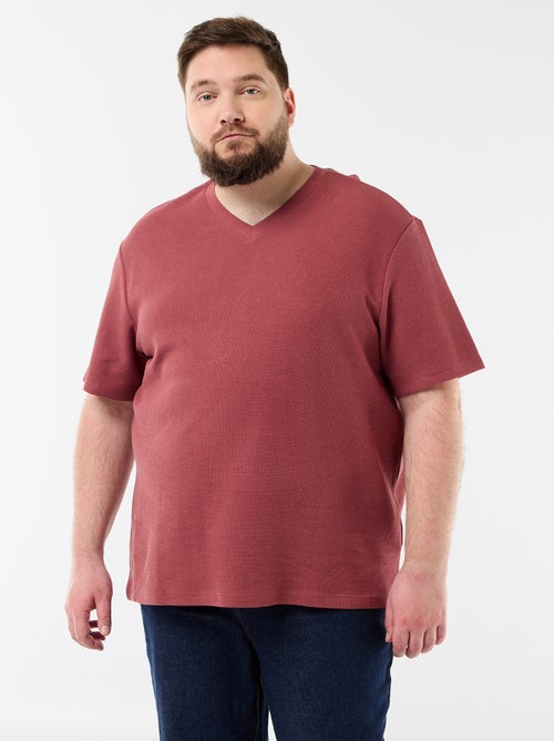 Camiseta de piqué de manga corta - Kiabi
