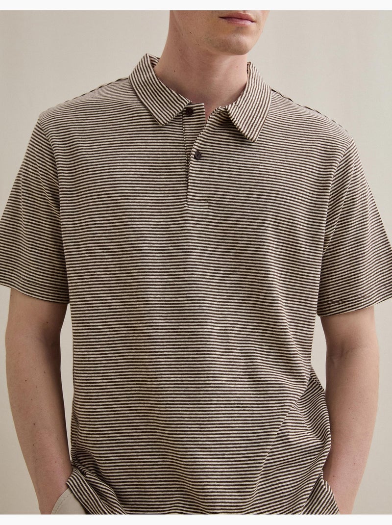 Camiseta de polo, MO Fashion Marrón - Kiabi